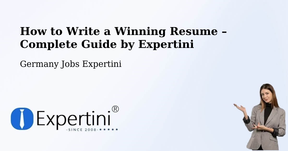 Resume Writing Guide for Job Seekers – Waren - Waren, Germany Jobs Expertini