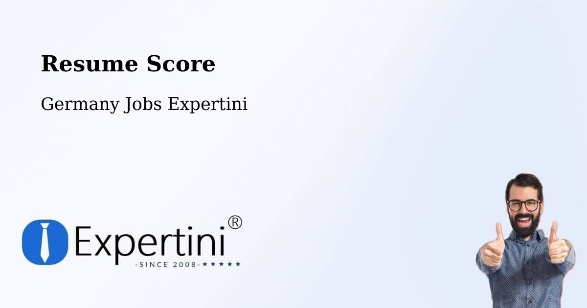 Resume Score & Job Description Match Tool – Waren - Germany Jobs Expertini