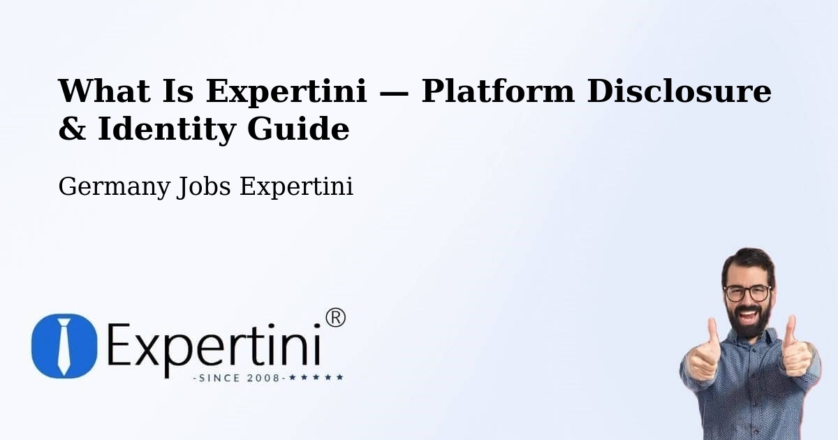 What Is Expertini — Platform Disclosure & Identity Guide – Waren